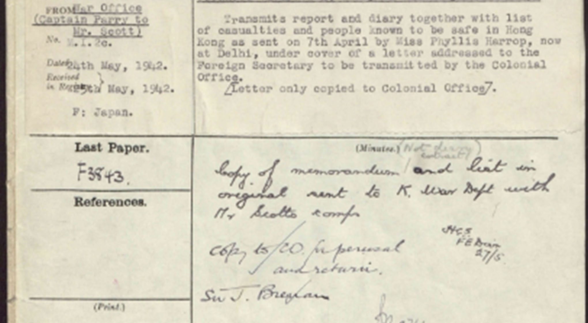 Foreign Office Files for Japan, 1919-1952 | AM